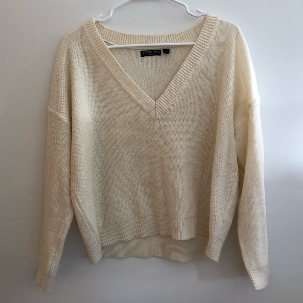 Brave Soul cream sweater